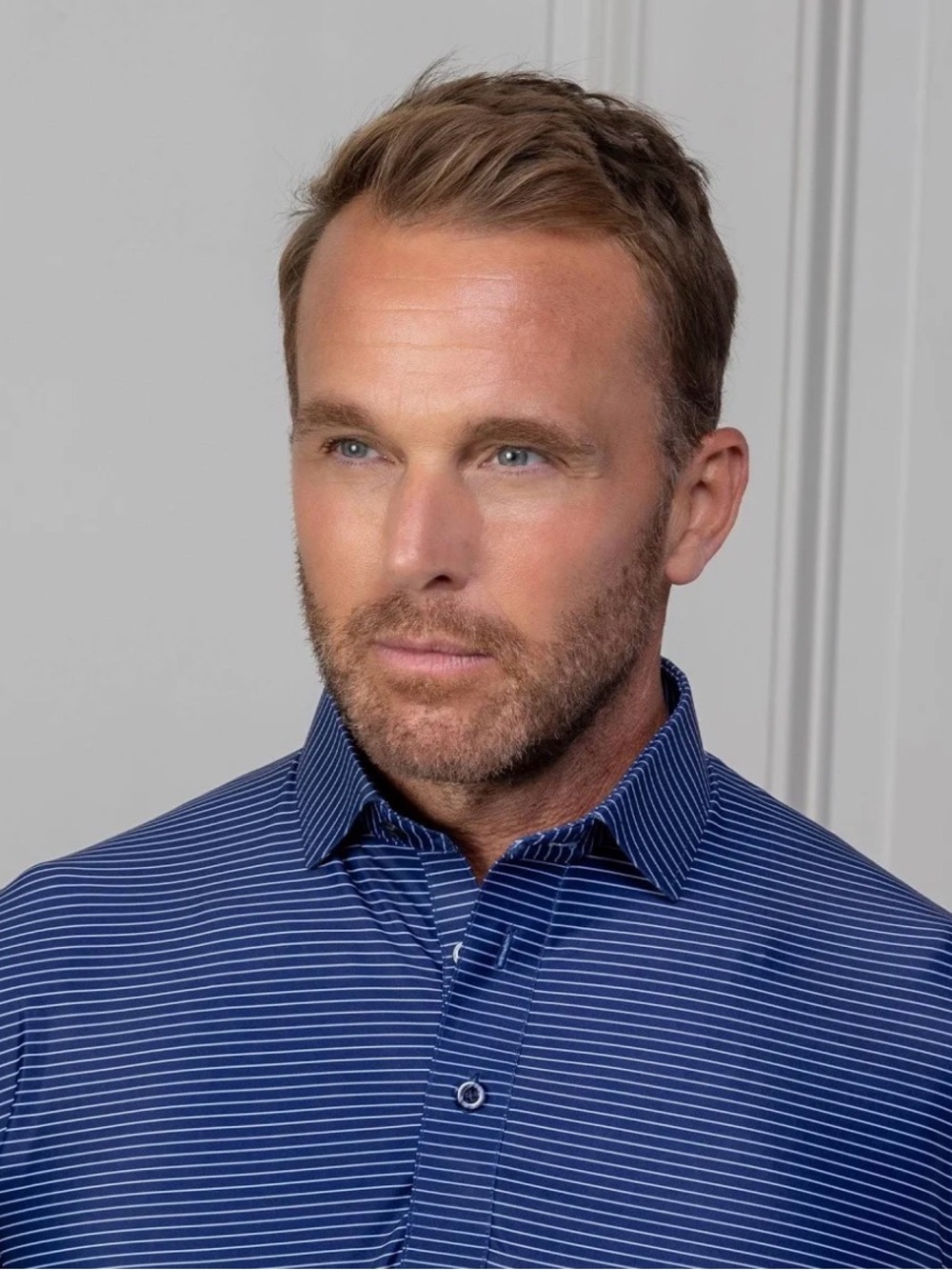 Collars & Co Featherweight Relaxed Navy Stripe Polo – Men’s XL – NWT